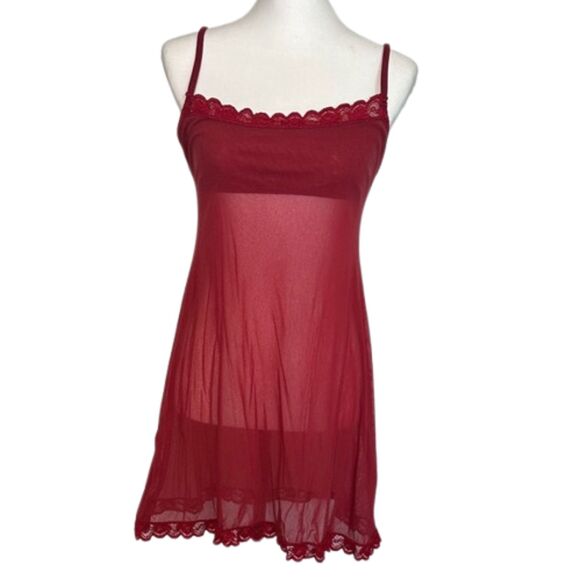 Cosabella Other - Cosabella Slip Dress Women M Red Lace Chemise Spaghetti Strap Bodycon Y2K Italy